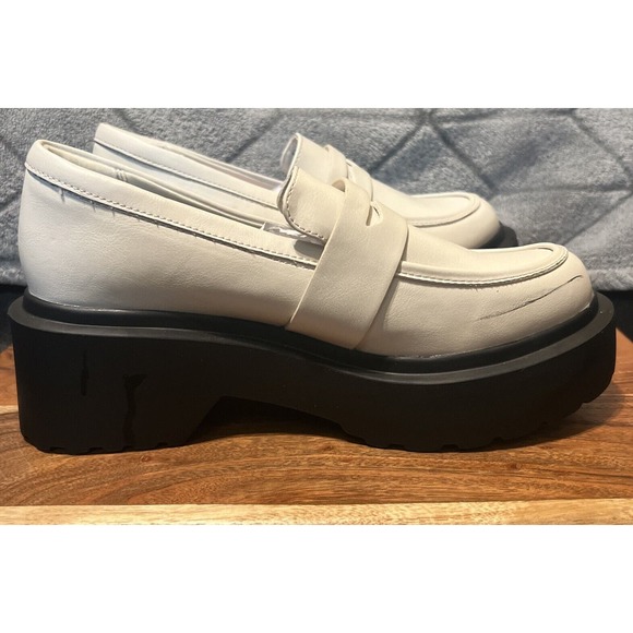 Women's Lacey Loafer Flats - Wild Fable White 8.5 - Picture 1 of 4